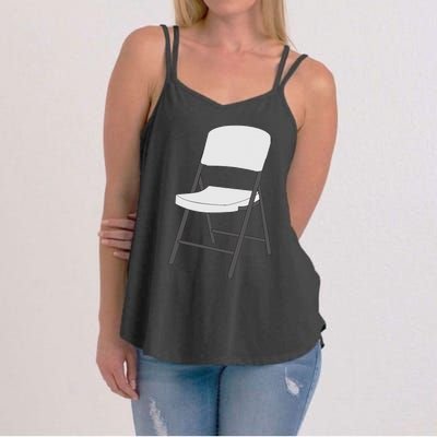 White Folding Chair Women's Strappy Tank