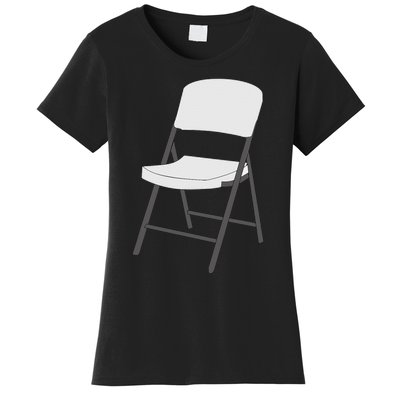 White Folding Chair Women's T-Shirt