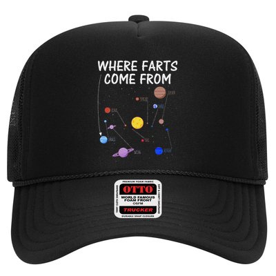 Where Farts Come From Uranus Universe Solar System Trucker Hat