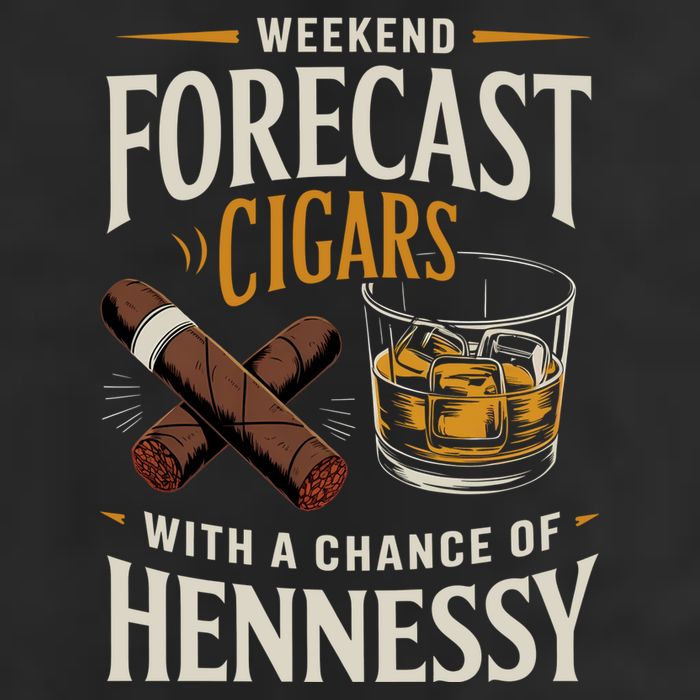 Weekend Forecast Cigars And Hennessy Cigar Life Cool Comfort Performance Bucket Hat