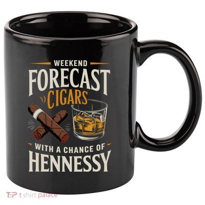 Weekend Forecast Cigars And Hennessy Cigar Life 11oz C Handle Ceramic Mug