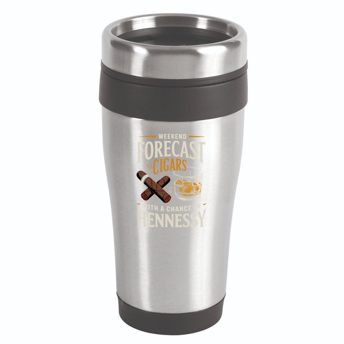 Weekend Forecast Cigars And Hennessy Cigar Life 16oz Travel Tumbler