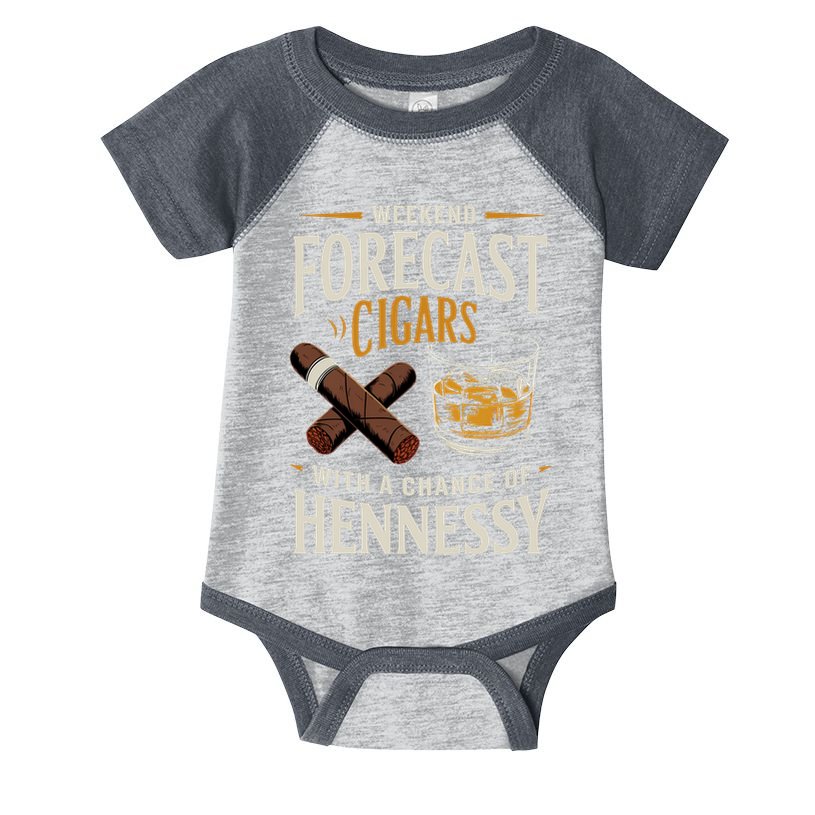 Weekend Forecast Cigars And Hennessy Cigar Life Infant Baby Jersey Bodysuit