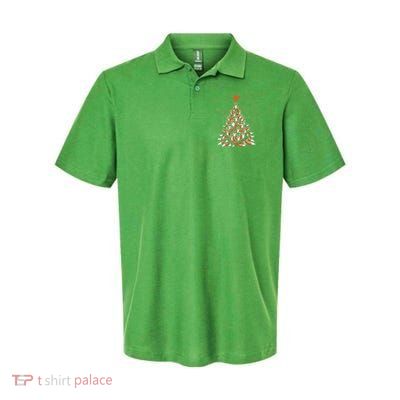 Women Fox Christmas Tree Fox Xmas Tree Gift Polo