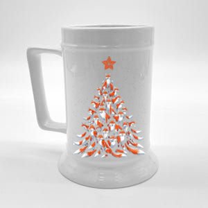 Women Fox Christmas Tree Fox Xmas Tree Gift Beer Stein