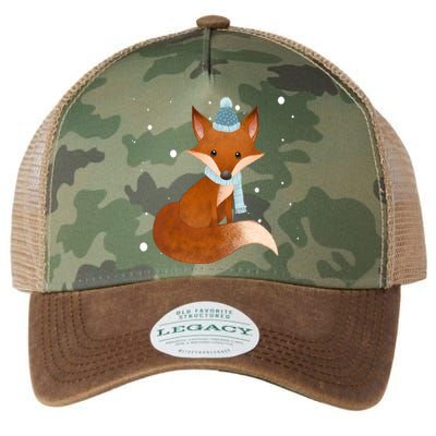 Winter Fox Cute Legacy Tie Dye Trucker Hat