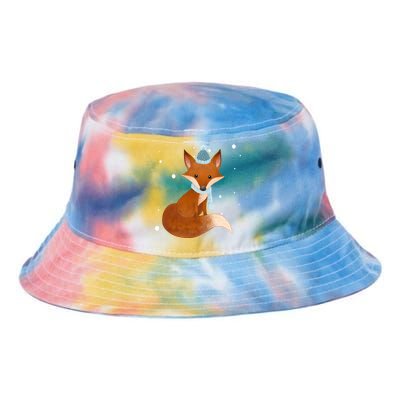 Winter Fox Cute Tie Dye Newport Bucket Hat