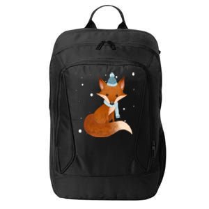 Winter Fox Cute City Backpack