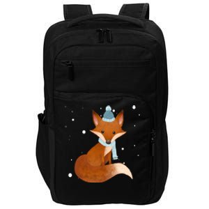 Winter Fox Cute Impact Tech Backpack