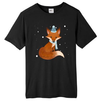 Winter Fox Cute Tall Fusion ChromaSoft Performance T-Shirt