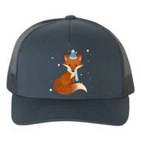 Winter Fox Cute Yupoong Adult 5-Panel Trucker Hat