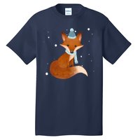 Winter Fox Cute Tall T-Shirt