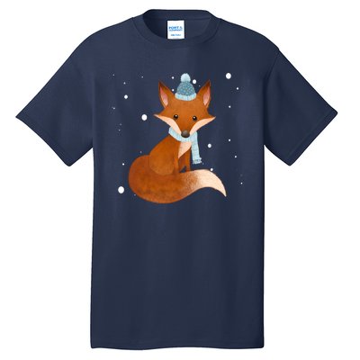 Winter Fox Cute Tall T-Shirt