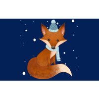 Winter Fox Cute Bumper Sticker