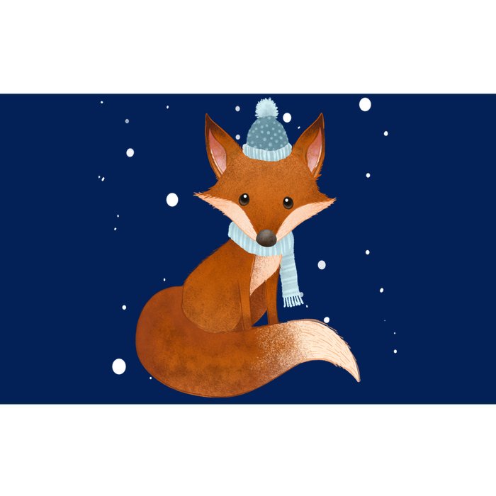 Winter Fox Cute Bumper Sticker