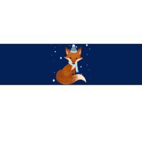 Winter Fox Cute Bumper Sticker