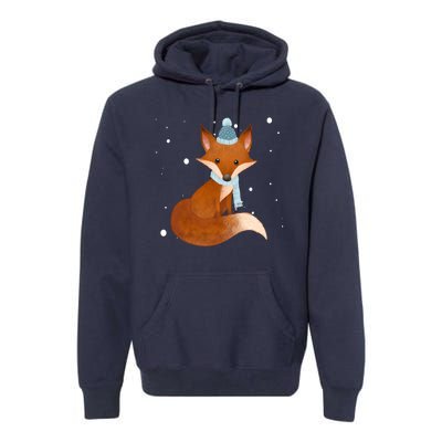 Winter Fox Cute Premium Hoodie