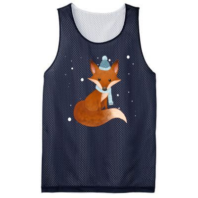 Winter Fox Cute Mesh Reversible Basketball Jersey Tank