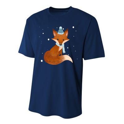 Winter Fox Cute Performance Sprint T-Shirt