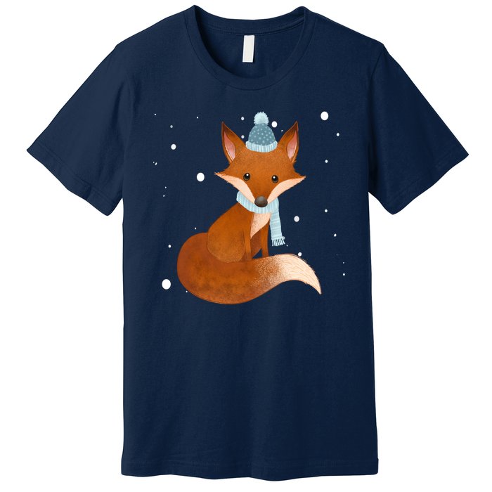 Winter Fox Cute Premium T-Shirt