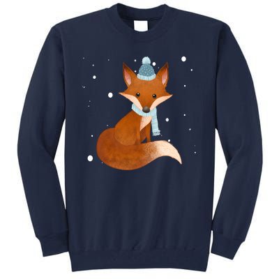 Winter Fox Cute Tall Sweatshirt