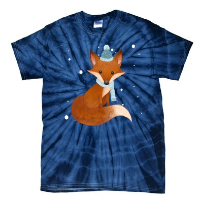 Winter Fox Cute Tie-Dye T-Shirt