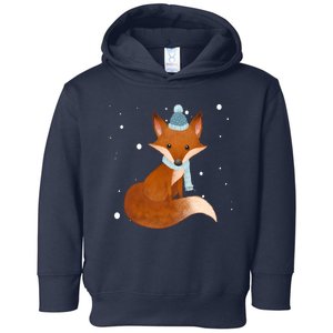 Winter Fox Cute Toddler Hoodie