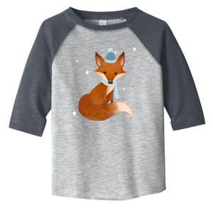 Winter Fox Cute Toddler Fine Jersey T-Shirt