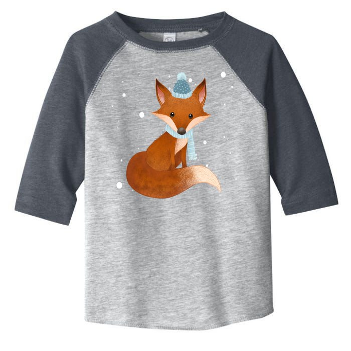 Winter Fox Cute Toddler Fine Jersey T-Shirt