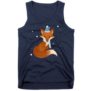 Winter Fox Cute Tank Top