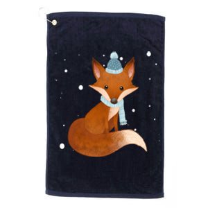 Winter Fox Cute Platinum Collection Golf Towel