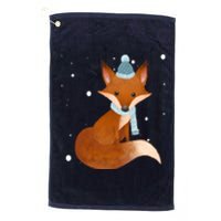 Winter Fox Cute Platinum Collection Golf Towel