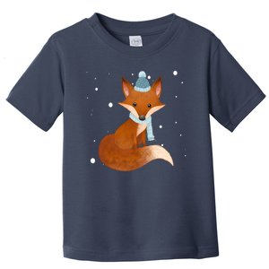 Winter Fox Cute Toddler T-Shirt