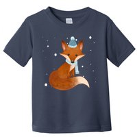 Winter Fox Cute Toddler T-Shirt