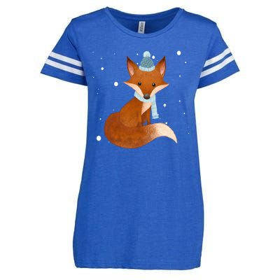 Winter Fox Cute Enza Ladies Jersey Football T-Shirt