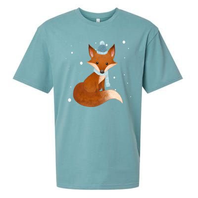 Winter Fox Cute Sueded Cloud Jersey T-Shirt