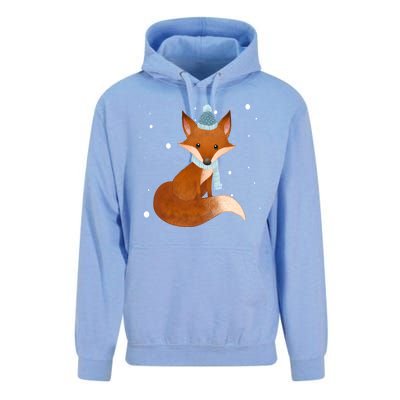 Winter Fox Cute Unisex Surf Hoodie