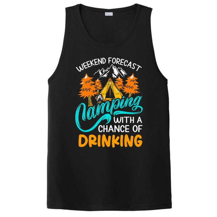 Weekend forecast camping a chance of drinking PosiCharge Competitor Tank