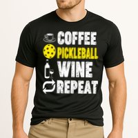  Funny Coffee Pickleball Wine Repeat Gift Cooling Performance Crew T-Shirt
