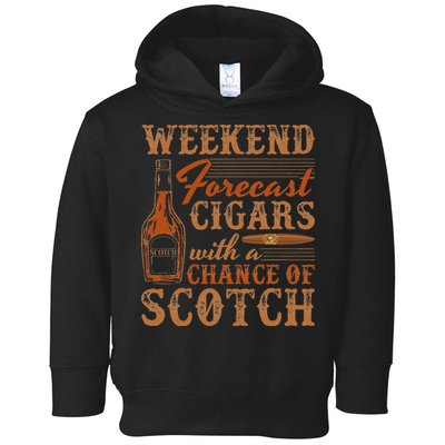 Weekend Forecast Cigars With Chance Of Scotch Dad Father Toddler Hoodie