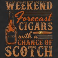 Weekend Forecast Cigars With Chance Of Scotch Dad Father Golf Towel