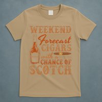 Weekend Forecast Cigars With Chance Of Scotch Dad Father T-Shirt