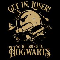 Wizard Flying Car Get In Loser Were Going To Hogwart Wool Snapback Cap