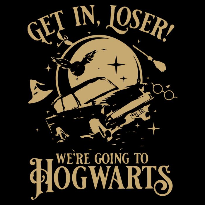 Wizard Flying Car Get In Loser Were Going To Hogwart Wool Snapback Cap