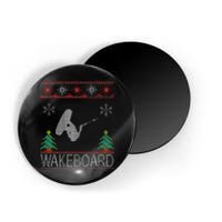 Wakeboard Funny Christmas Magnet