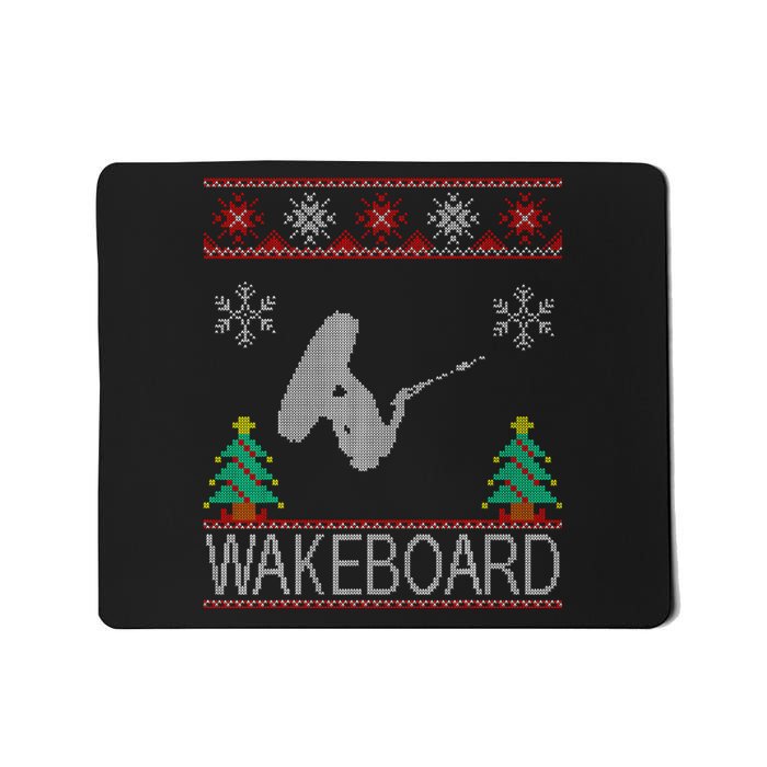 Wakeboard Funny Christmas Mousepad