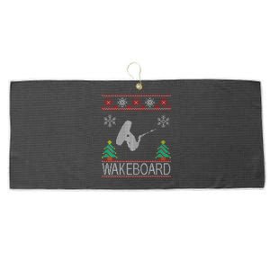 Wakeboard Funny Christmas Large Microfiber Waffle Golf Towel