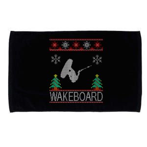 Wakeboard Funny Christmas Microfiber Hand Towel