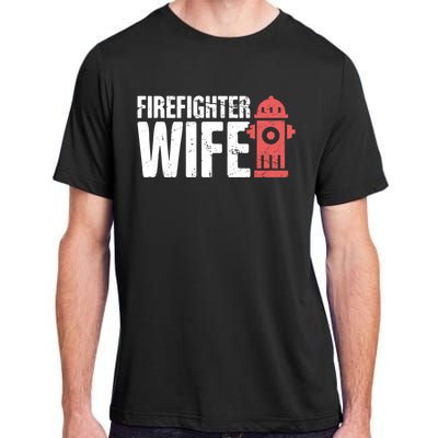 Wife Fire Departt And Fire Fighter / Firefighter Gift Adult ChromaSoft Performance T-Shirt