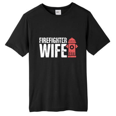 Wife Fire Departt And Fire Fighter / Firefighter Gift Tall Fusion ChromaSoft Performance T-Shirt